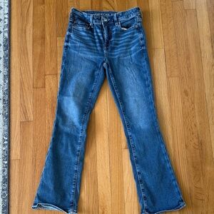 American Eagle Outfitters Women's Classic Blue Flare Jeans